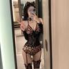 Sex lingerie female pure desire pussy onesie uniform qn leopard print costume sexy cosplay suit