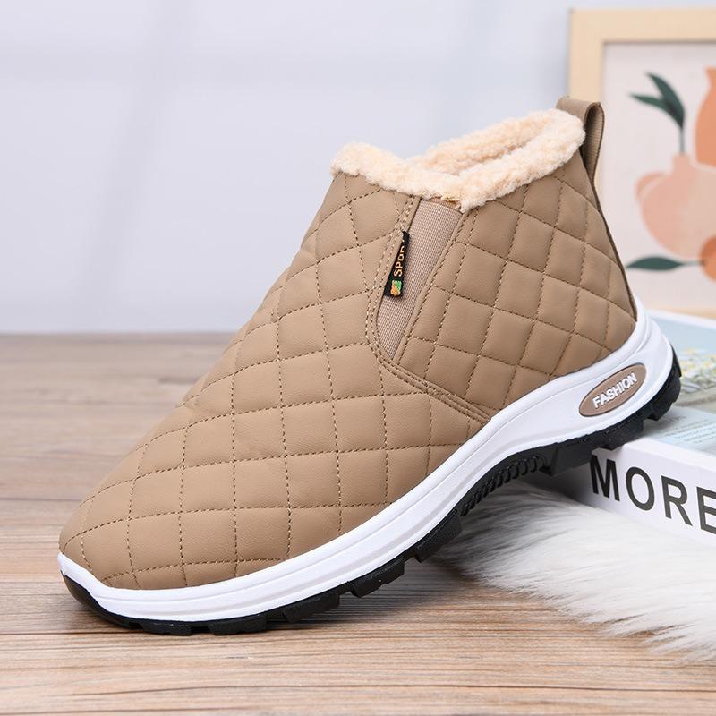 New Velvet Warm Cotton Shoes Women's Winter Casual Short Boots Non-slip Flat Shoes Breathable and Comfortable Women's Shoes