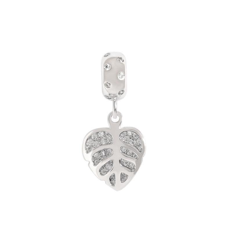Diamond-Encrusted Leaf Pendant Necklace Simple And High-End Double-Layer Leaf Necklace. Premium Durable Quality