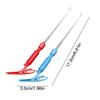 New 3 in 1 Fishing Hook Removal Fly Nail Knot Tying Tools Detacher Security Extractor Quick Knot Tackle Disgorger Steel