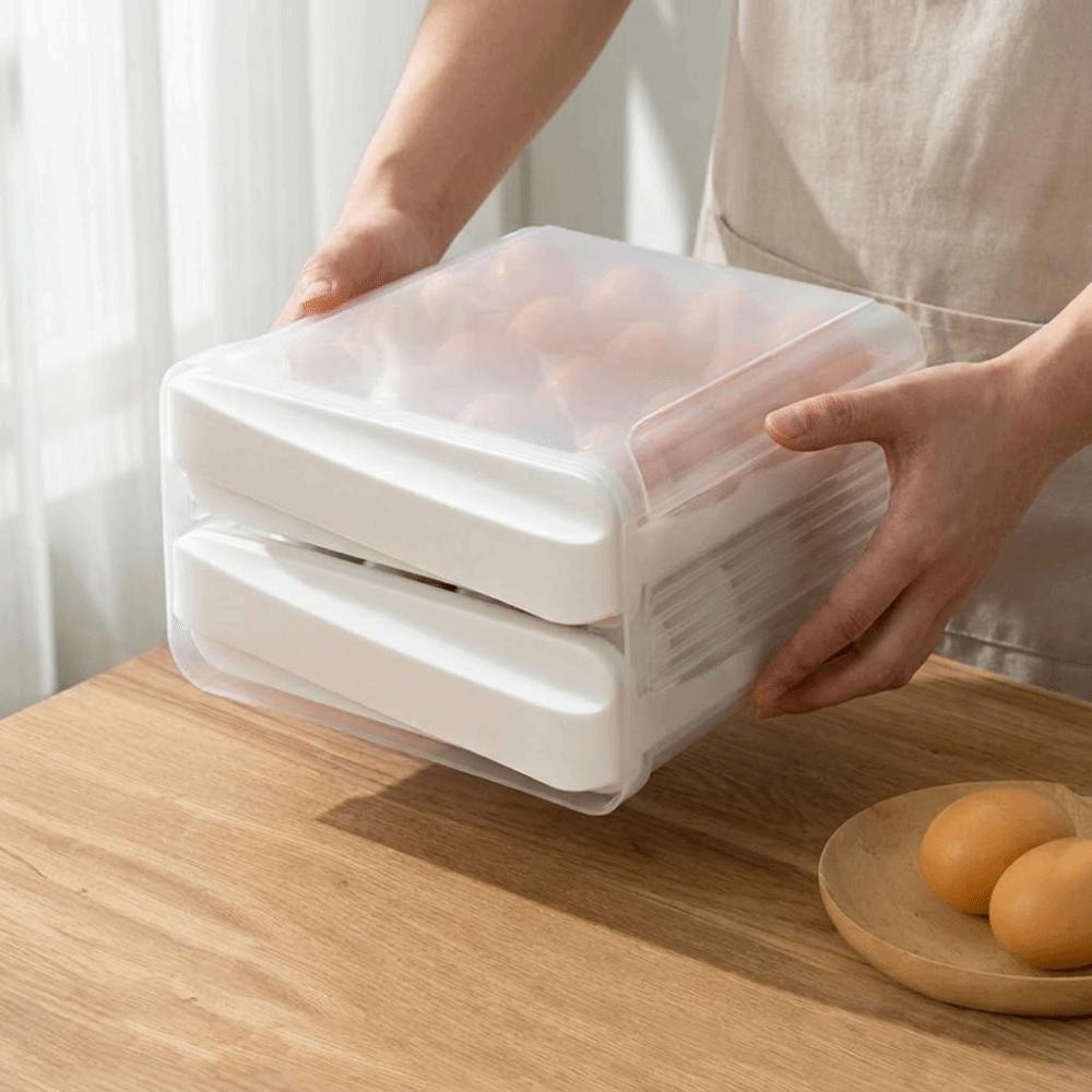 Schubladentyp Eier-Frischhaltebox Transparente Kühlschrank-Aufbewahrungsbox Frischhaltung
