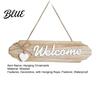 Rustic Hanging Door Decoration Wooden Welcome Pastoral Sign Decor Front Style Wall Halloween Hanger Ornament with Hemp Rope for