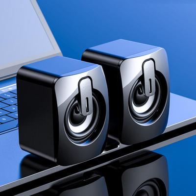 Compact Desktop Wired Subwoofer Speaker for Laptop and Home Use