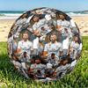 Real Madrid Print Size 5 Soccer Ball, PU Wear Resistant Football for Match Training and Daily Practice, Birthday Gift for Soccer Fans