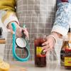 1 Ouvre-bouteille, Ouvre-bouchon à vis, Ouvre-boîte Multifonctionnel 4-en-1, Pince à conserve, Ouvre-couvercle, Ouvre-bocal, Ouvre-capsule de bouteille