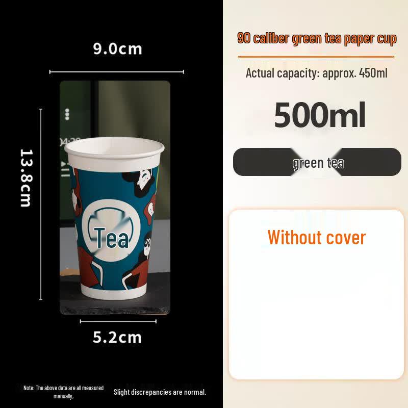 Disposable Commercial Paper Cups for Coffee and Milk Tea