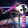 Professional Astronomical Telescope With Tripod Outdoor Monocular Zoom Telescope Spotting Scope for Educational Children Toys ABS
