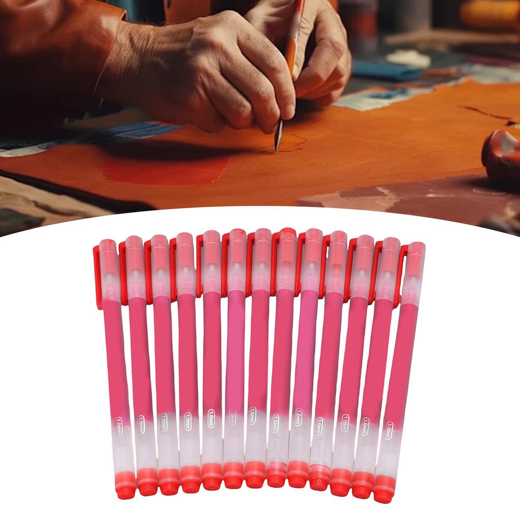 12Pcs Ht Erasable Pen for Fabric Embroidery Sewing Quilting Cloth Lther Marker