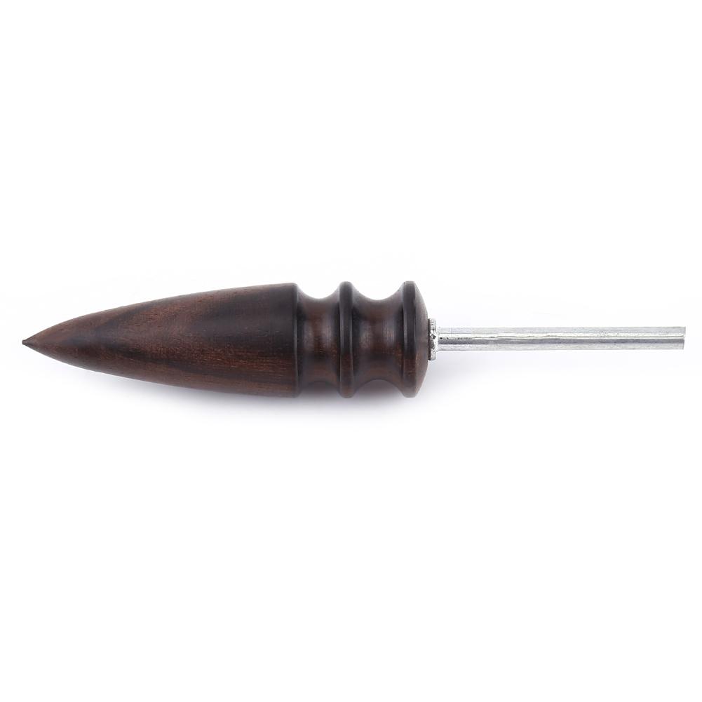1pc Blackwood Wooden Leather Craft Edge Burnisher Pointed Head Tool