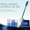 New 2 In1 Carplay& Android Auto Glass Mirror Mini Carplay Box Wired to Wireless Carplay Adapter for USB/Type C Plug & Play