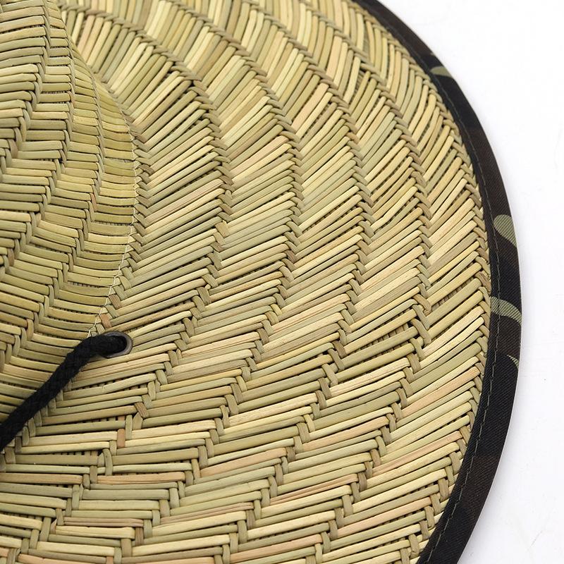 Beach Hat Summer Men's Big Eaves Sun Hat Outdoor UV Protection Hollow Grass Women's Straw Hat
