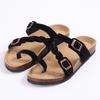 Fashion Comwarm New Women's Cork Footbed Sandals with Arch Support Comfortable Slip-On Slide Sandals With Adjustable Buckle for Summer