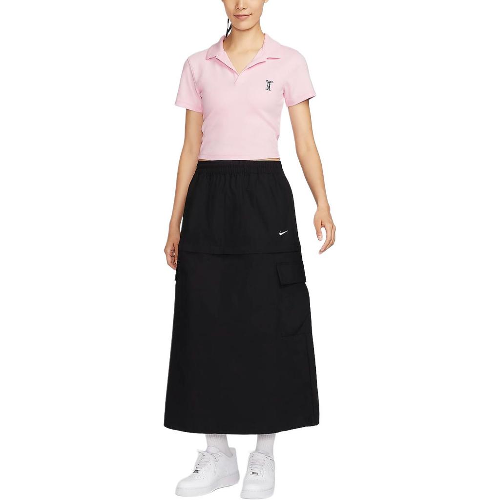 Nike Ropa Deportiva Color Sólido Casual Cómoda Polo Manga Corta Camiseta Mujer Camiseta Rosa Espuma HJ6852663
