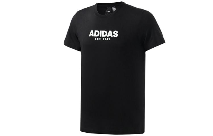 

Adidas T Shirts Men s Black Crew Neck Moderate Straight Fit EK4730 M