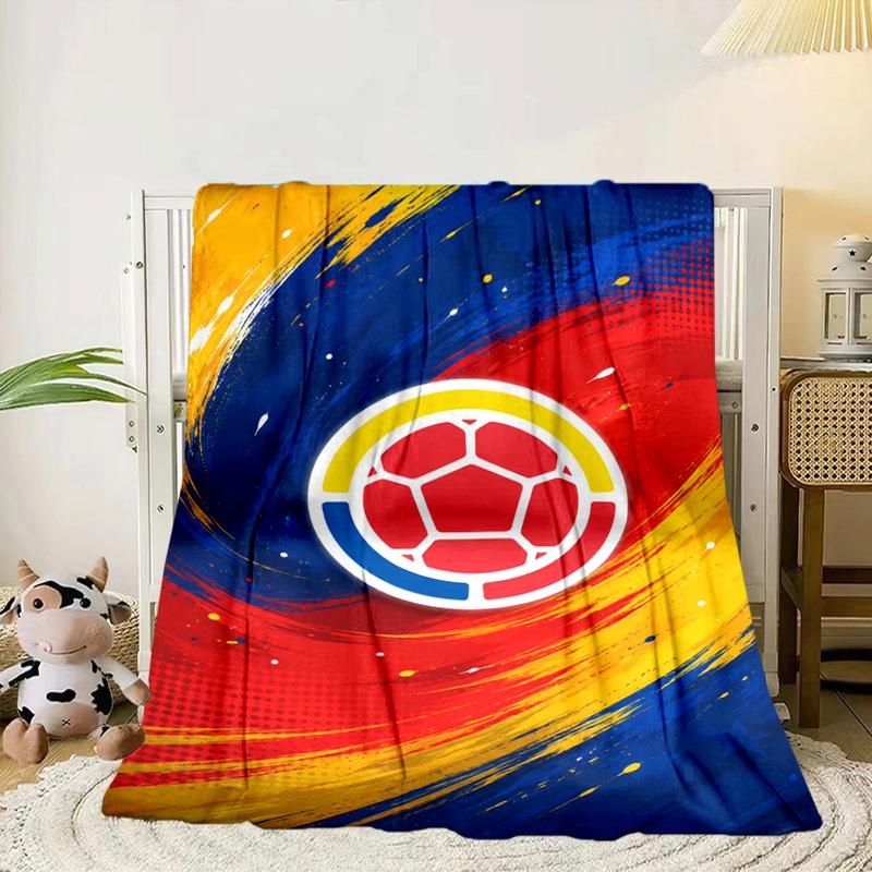 Colombian national football team Portable Blanket/Soft Blanket Bedding Blanket Suitable for Travel Camping Living Rooms Offices Sofas Fan Gifts