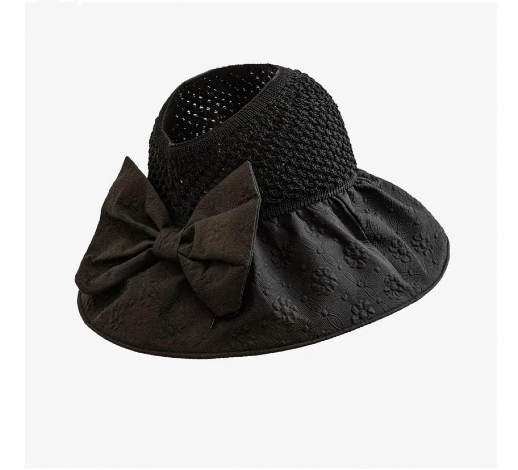 Summer Sun Protection Hat With Large Brim Foldable Wide Brim Cotton Sun Hat For Outdoor Activities