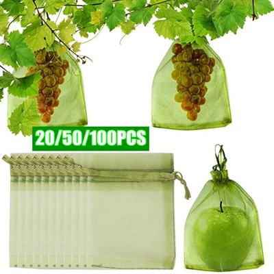 Strawberry 20/50/100Pcs Grapes Fruit Grow Bags Vegetable Plant Protection Bags Mesh Pest Control Anti-Bird Garden Netting Cover