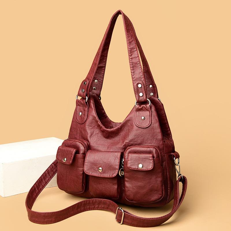 New women's underarm locomotive bag multi-pocket willow nail tote bag shoulder messenger bag