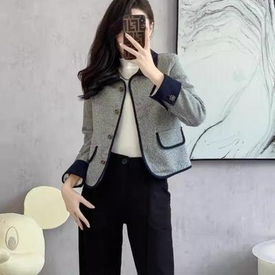 Korean Autumn Women's Petite Jacket - Chic Niche French Style Short Coat