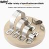 Thickened U-Tube Strap Saddle Clamp Stainless Steel Horseback Wire Throat HoopCable Fastener Clips Applicable To Pipe OD 8-200mm