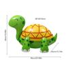 4D Standing Turtle Animal Aluminum Balloon For Birthday Party Children's Day Scene Decoration For Animal Zoo Theme Birthday
