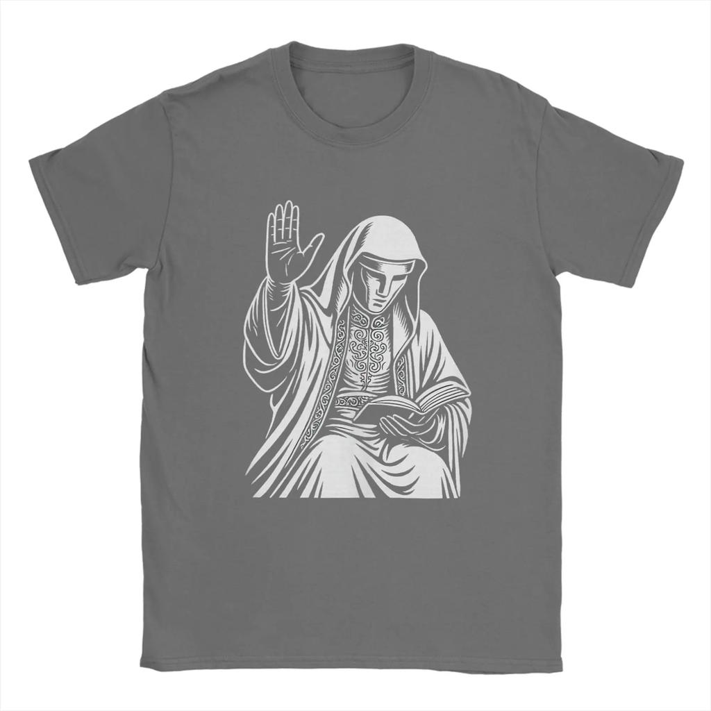 Funny Royal Greeting King Baldwin IV Jerusalem Meme T-Shirts for Men Round Neck Cotton T Shirt  Short Sleeve Tees Present Tops