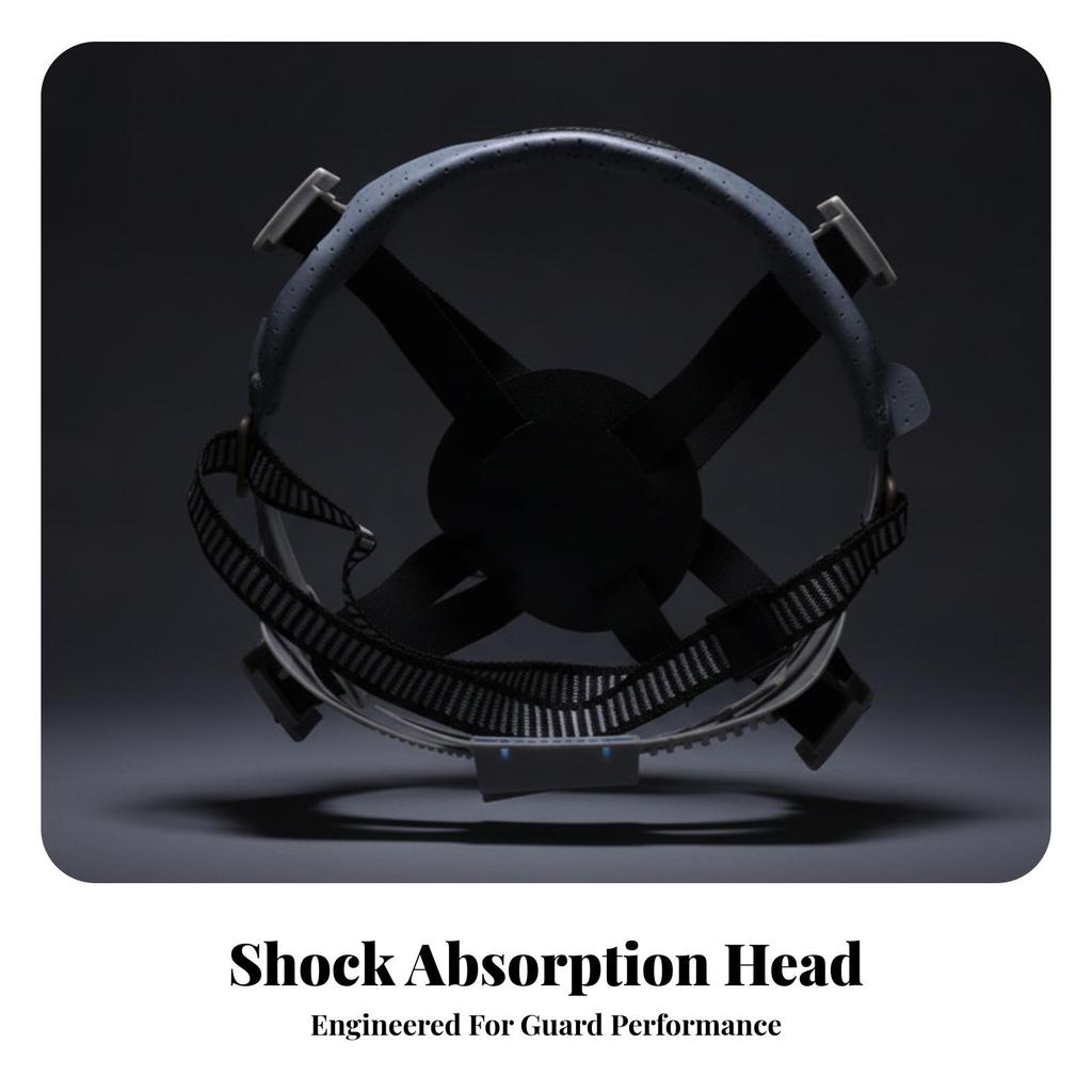 Helmet Suspension Liner with Four-Point Straps Replaceable for Industrial Work