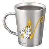 Moomin Stainless Steel Retains heat and cools Diameter 9 x Initial Birthday Miscellaneous Made in Mug, Heat-resistant, slowly, Double-walled, 360ml,