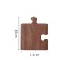 4pcs Wooden Coaster Retro Style Teacup Mats Creative Building Block Shape Cup Mat Desktop Heat Insulation Mats Tea sets Supplies