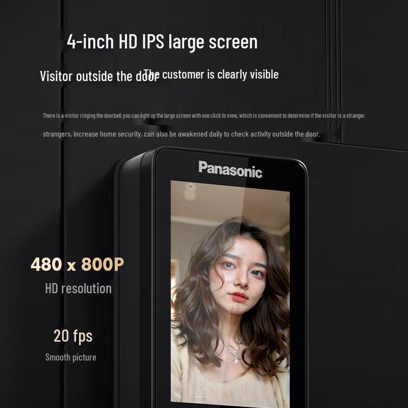 Panasonic EMW6113BH Smart Door Lock with Visual Peephole