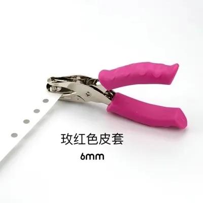 Single hole punching machine, hand-held punching machine, manual punching pliers, single hole ticket checker (Red,1) красный