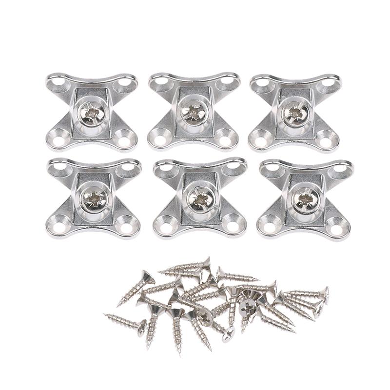 6/10Sets Removable Corner Bracket Zinc Alloy Butterfly Corner Bracket With Screws - Support Connectors For Furniture Drawers