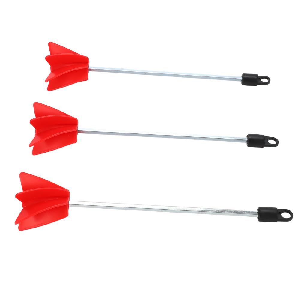 3Pcs Drill Paint Stirrer Spiral Mixer Attachment for Concrete Resin Silicone Paddle 11.4in 3Pcs