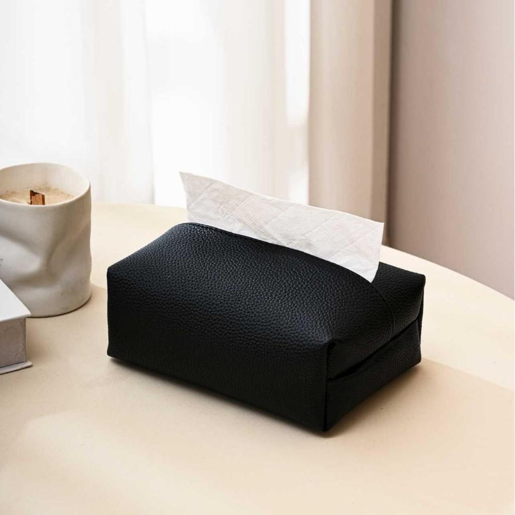 Minimalist PU Waterproof Tissue Box Holder for Home, Bedroom, Car, and Coffee Table