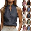 Dámské Módní Ležérní Bezrukávové Tričko Jednobarevné Stojáček Sexy Tílko
