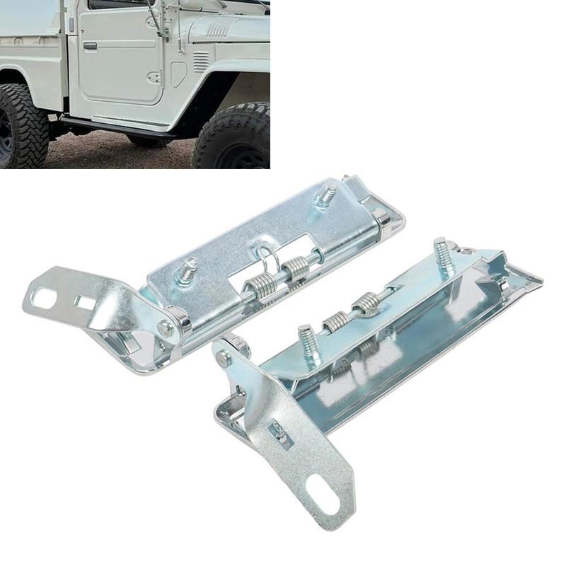 Metal Alloy Chrome Door Handle Pair