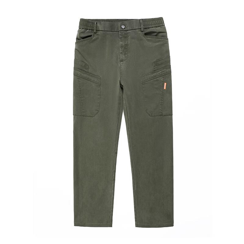 Men's Elastic Waist Straight Fit Cargo Pants