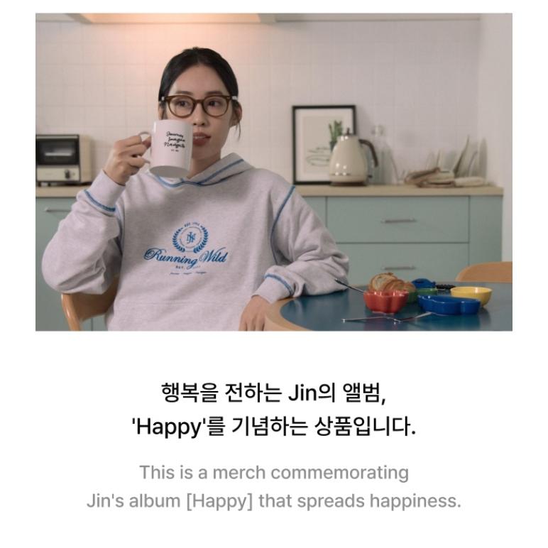 Cheap BTS Jin HAPPY Wootteo Hoodie | Joom