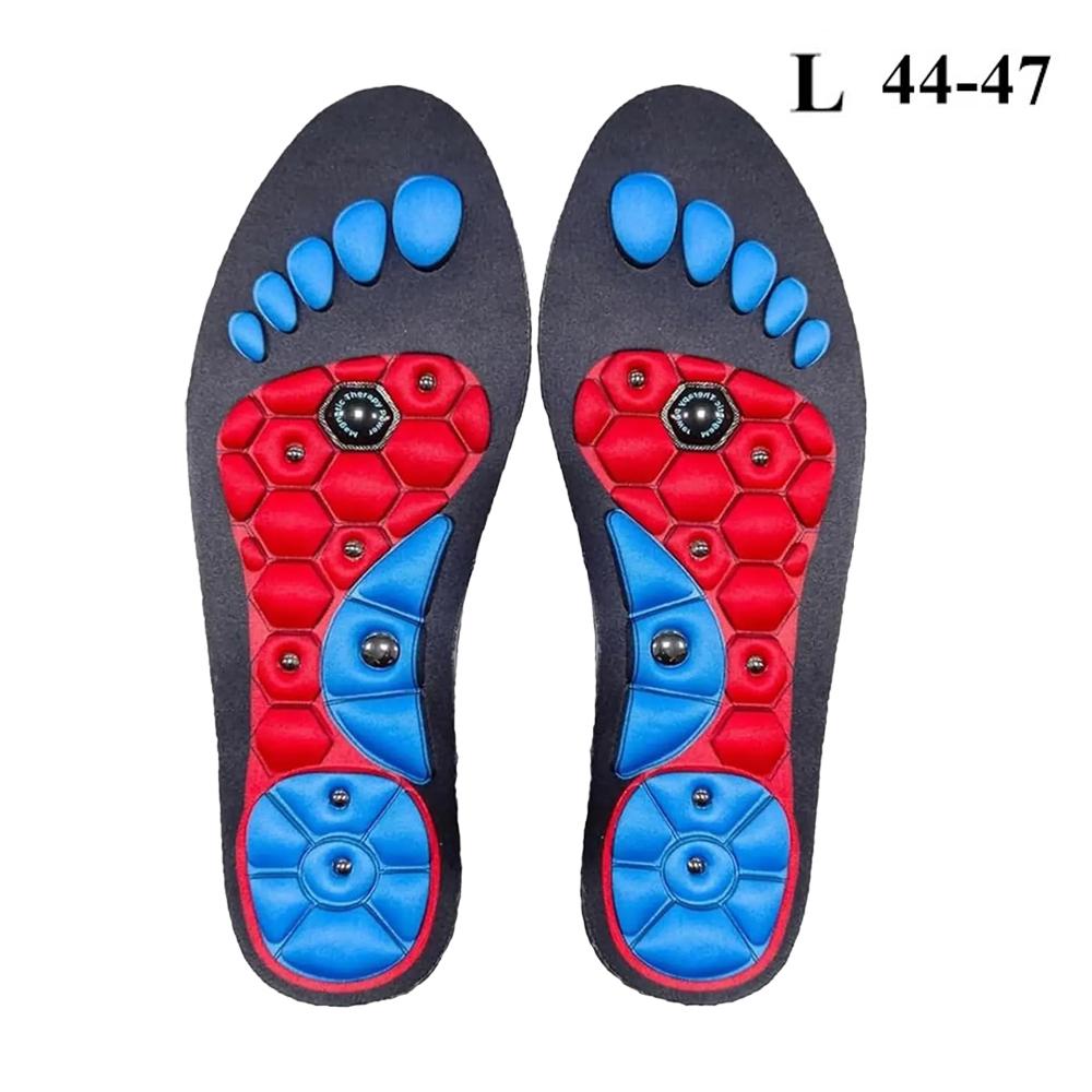 1 Pairs Magnetic Therapy Foot Massage Sports Insoles Weight Loss Slimming Acupressure Insole Anti-fatigue Health Care Shoe Pads
