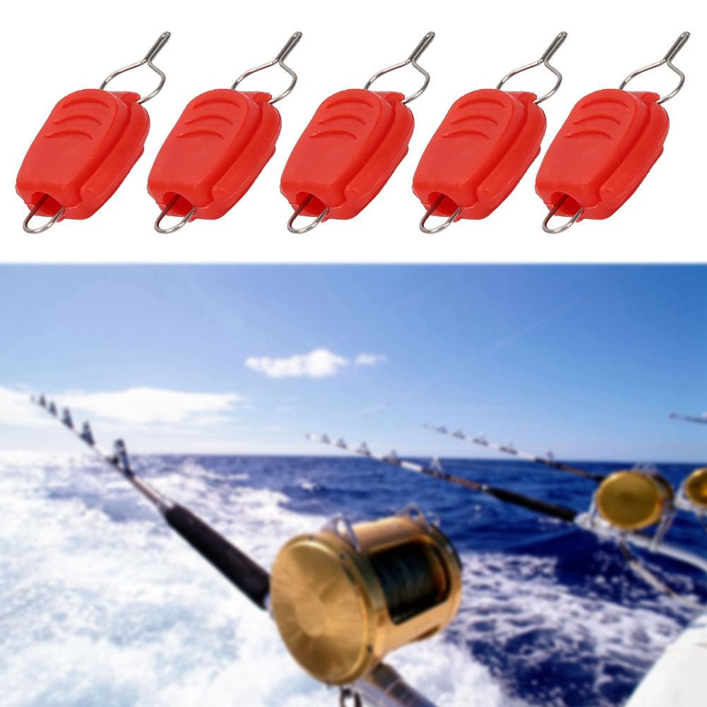 Baitcasting Reel Fishing Line Holder Clip Buckle Stopper (Red)