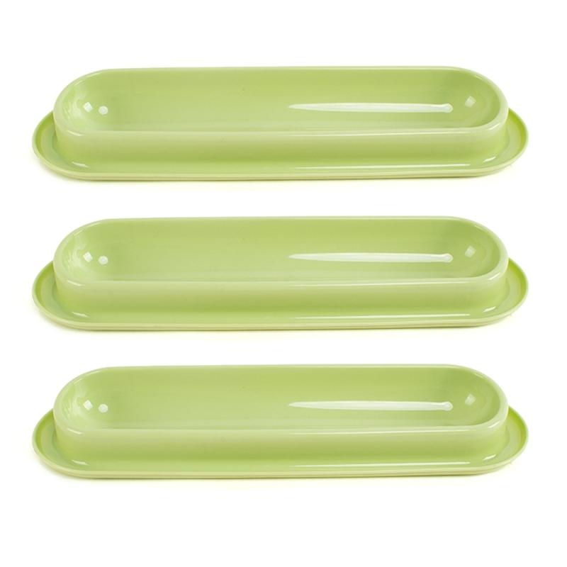 Pack of 3 Convenient Multiple Cats Feeding Stations Durably Easy to Wash Cats Feeding Dish for Multiple Cats Owner