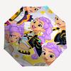 1pc Outdoor Umbrella with Cartoon Character Print - Automatic Opening/Closing, Portable 3-Fold Design, 8-Rib Iron Frame - Perfect Gift for Fans,