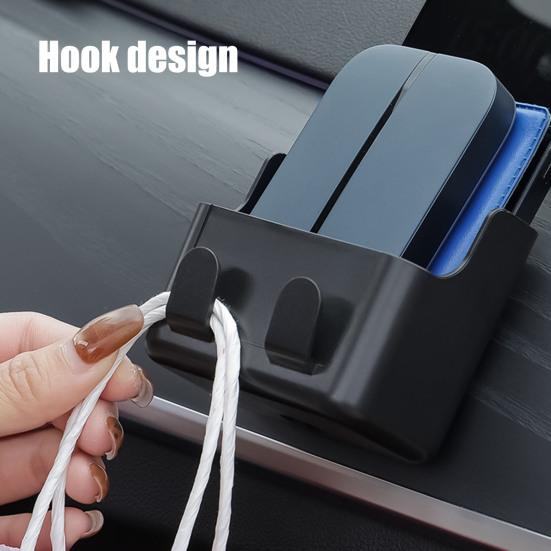 Multi-Function Car Storage Box Self-Adhesive Organizer for Phone Cards Wallet Dashboard Tray for Vehicle Home Office