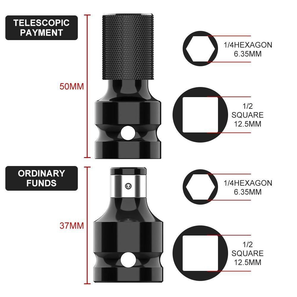 Wrench Ratchet Socket Drill Chuck Converter Drive Converter Impact Tool Wrench Socket Adapter