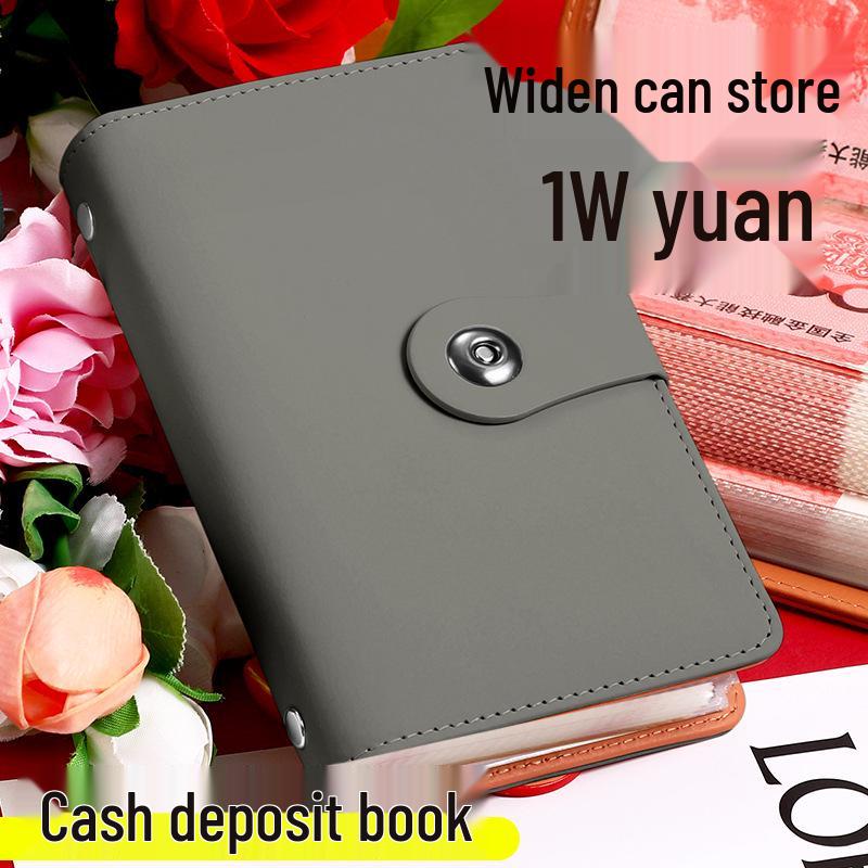 Waterproof Cash Savings Book: Large Capacity Money Storage Album & Banknote Clip