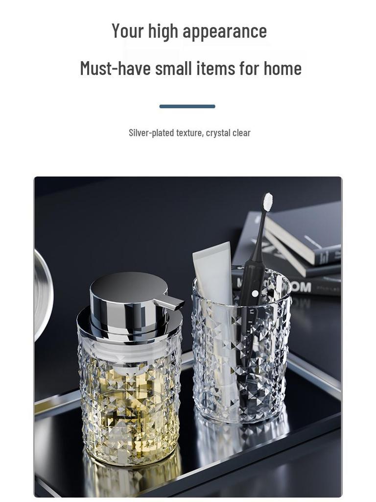 Luxury Lotion Foaming Dispenser with Multi-Functional Desktop Storage