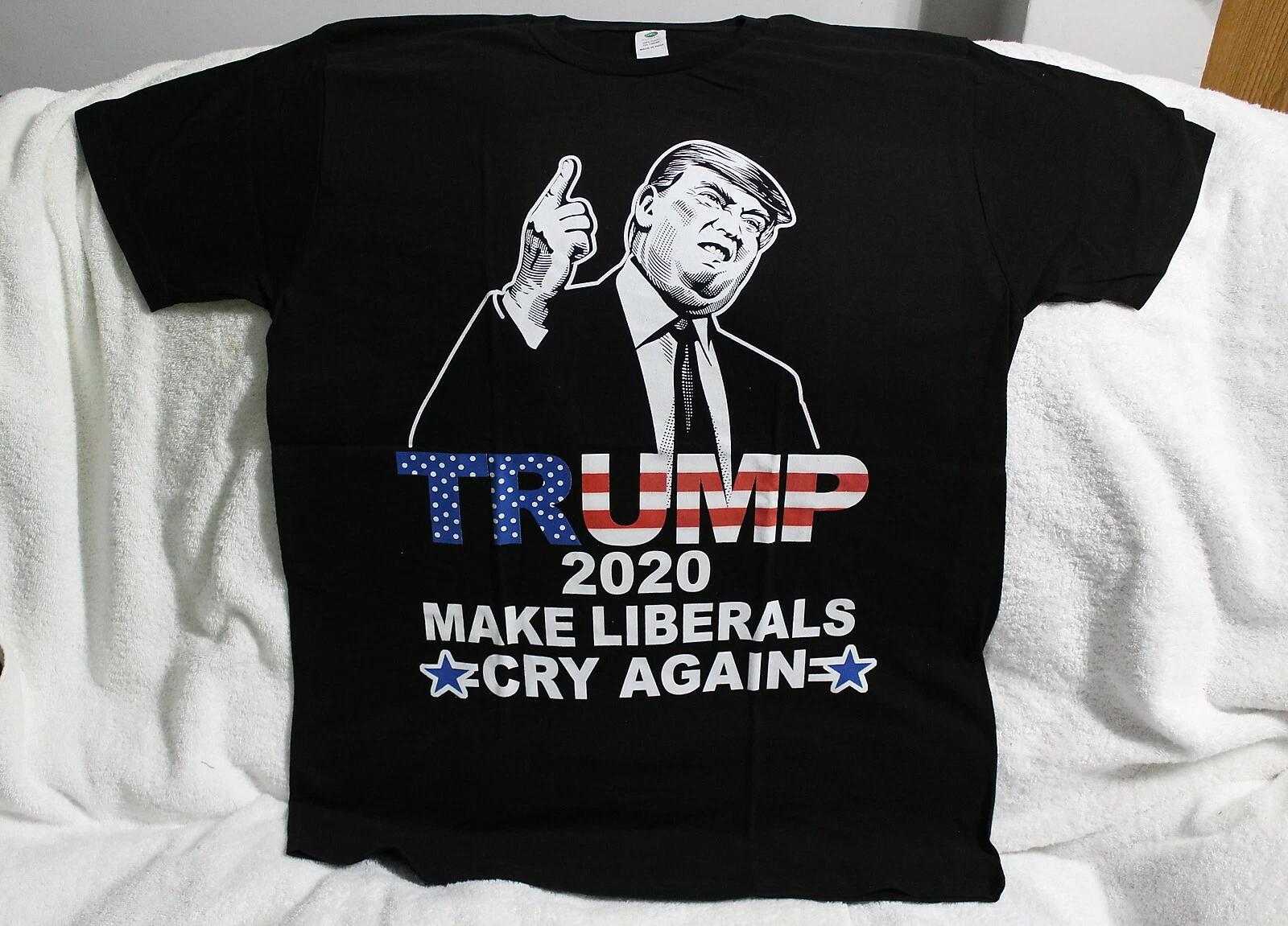 DONALD TRUMP 2020 MAKE LIBERALS CRY AGAIN US ELECTION FUNNY T-shirt 2XL
