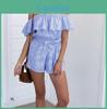 Striped Summer Women Casual Playsuit Stylish Ladies Jumpsuit For Beach Days