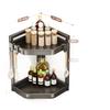 Kitchen Shelf Countertop Corner Multifunctional Triangle Seasoning Shelf Wall Corner Seasoning Tank Storage Rack