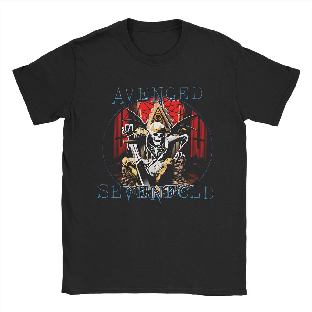 Unisexs TShirts Avenged Sevenfold Band Funny 100 Cotton Tee Shirt Short Sleeve T Shirts O Neck Clothes Printed
